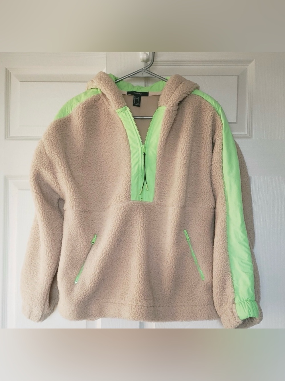 Tan hooded pullover